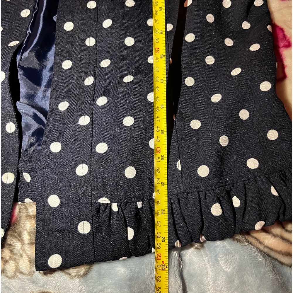 Christopher & Banks Polka Dot Blazer 3/4 Sleeve - Picture 12 of 12